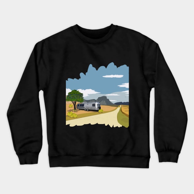 Camp trailer Crewneck Sweatshirt by mypointink